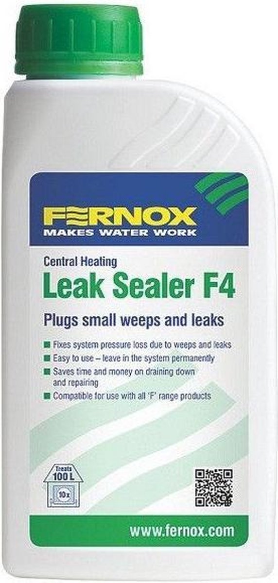 Fernox f4 sluit lekkage