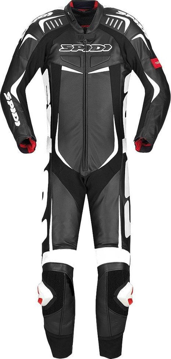 Spidi Track Wind Pro Black White One Piece Racing Suit 48