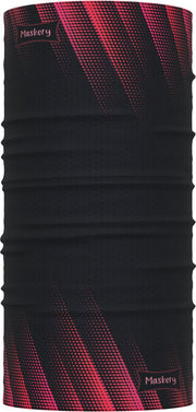 Maskery Nekwarmer ZWART & ROOD