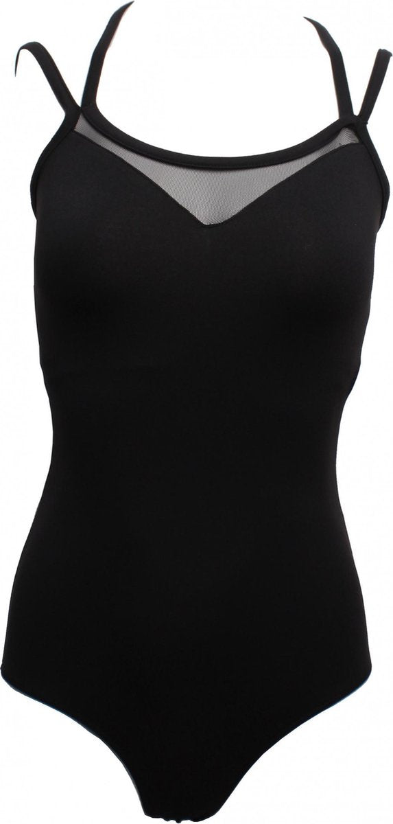 Papillon Balletpakje Leotard Spaghettibandjes Zwart Maat S