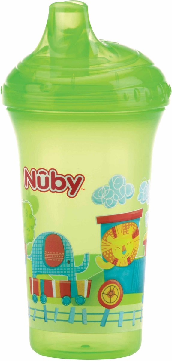 Nûby - Antilekbeker met harde tuit - Groen - 9m+
