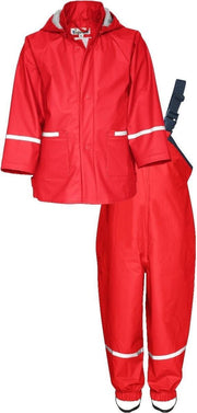Playshoes Regenpak Tweedelig Basic Junior Rood Maat 98