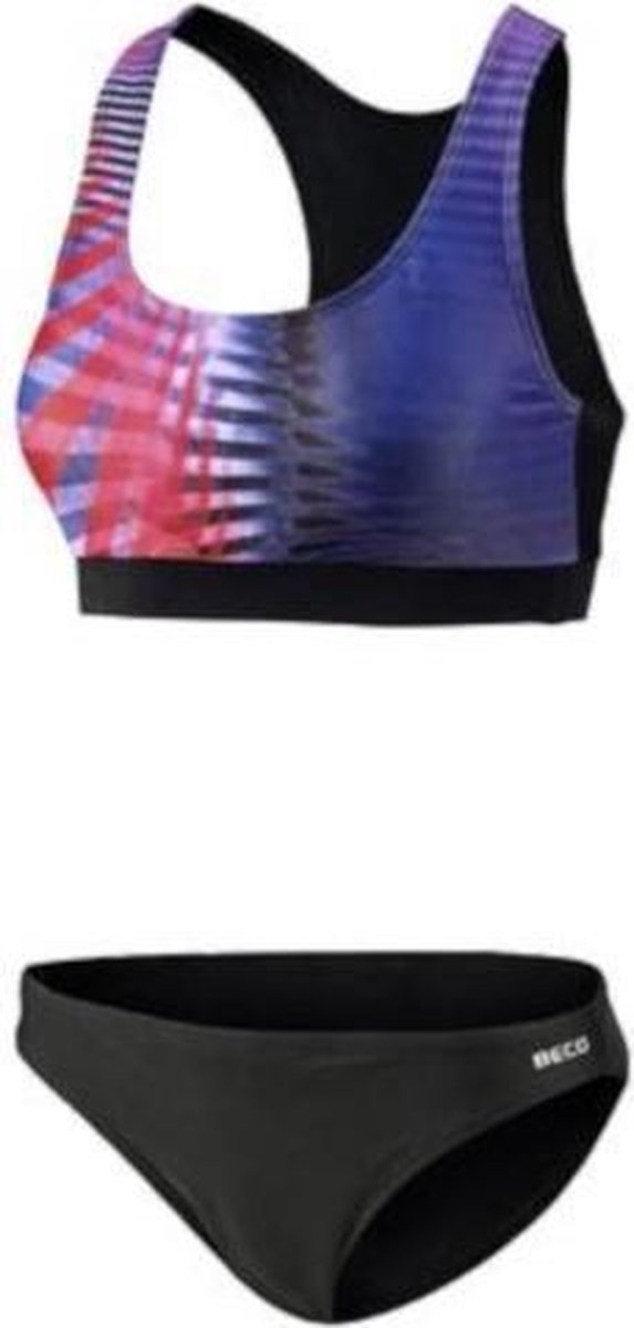 Beco Bikini Beactive B-cup Dames Polyester Zwart/roze Mt 44