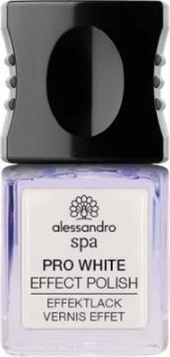 alessandro Pro White Nail Effect Polish Coconut Oil Enriched nagellak 10 ml Glans