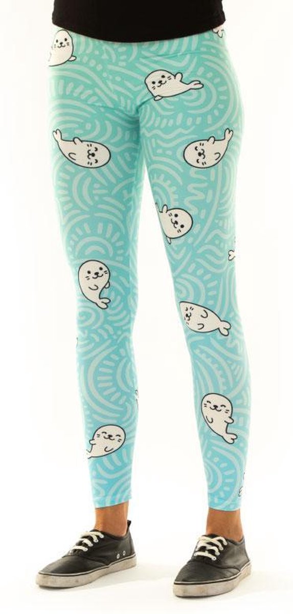 Legging van Festivalleggings - Seabert de Zeehond - Maat L - Comfortabel - Ademend - Zachte Stof