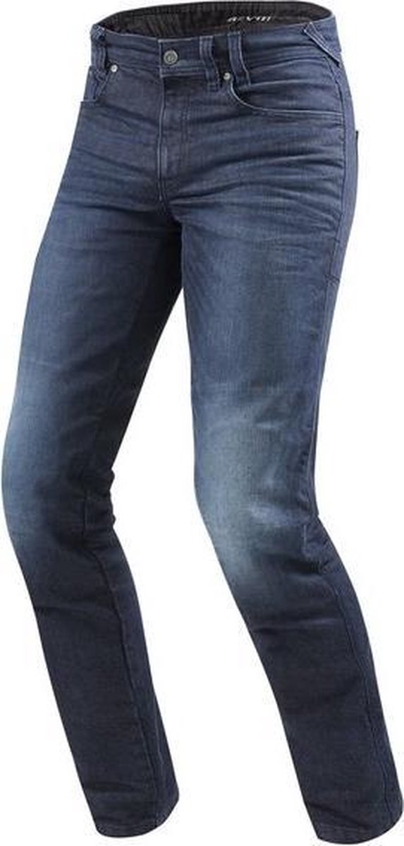 REV'IT! Vendome 2 RF Dark Blue Used Motorcycle Jeans L34/W32