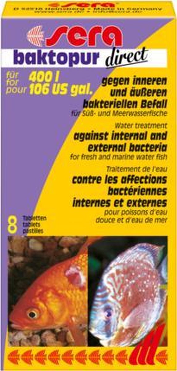 Sera baktopur direct - 8 tabletten