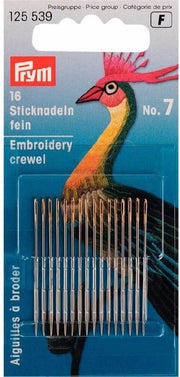 Borduurnaald Crewel Fijn N°7 16 stuks
