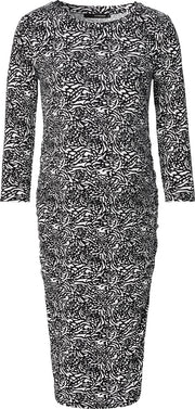 Supermom Jurk Animal Black Zwangerschap Maat L
