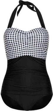 Pussy Deluxe Badpak -XS- Square Dance Zwart