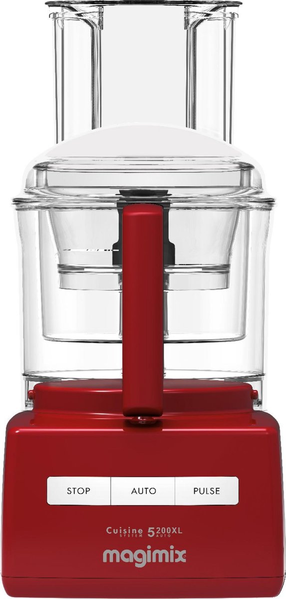 Magimix CS 5200XL Premium - Foodprocessor - 3.6 L - Professionele motor en messen - Rood