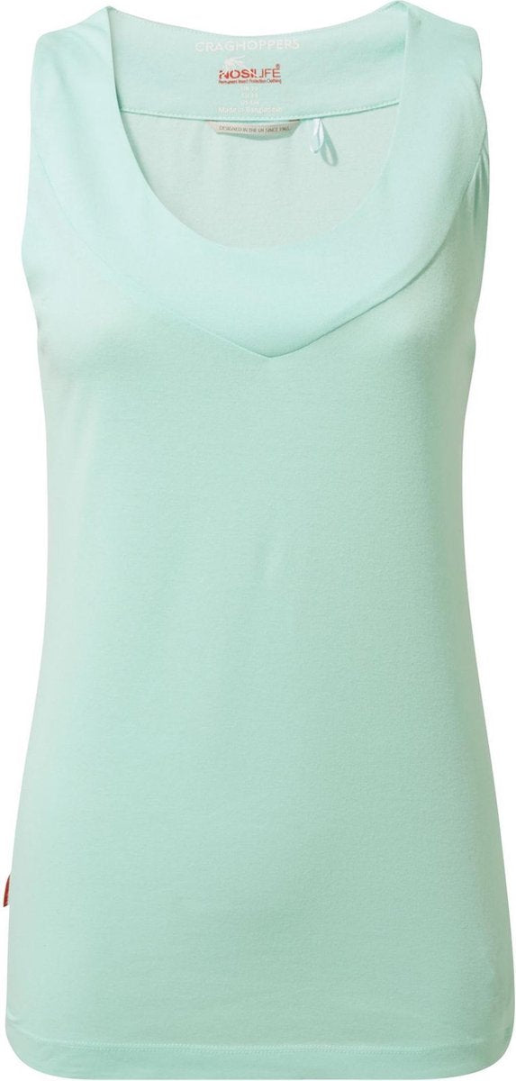 Craghoppers Top Nosilife Allesa Dames Polyester Blauw Mt 44