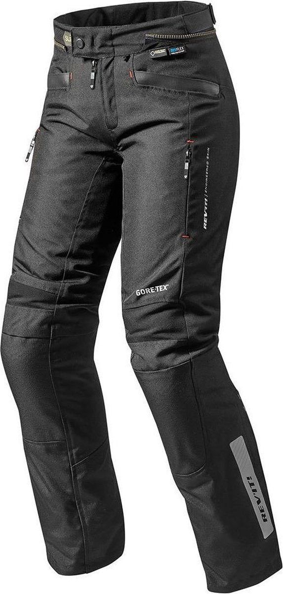 REV'IT! Neptune GTX Ladies Black Standard Textile Motorcycle Pants 38