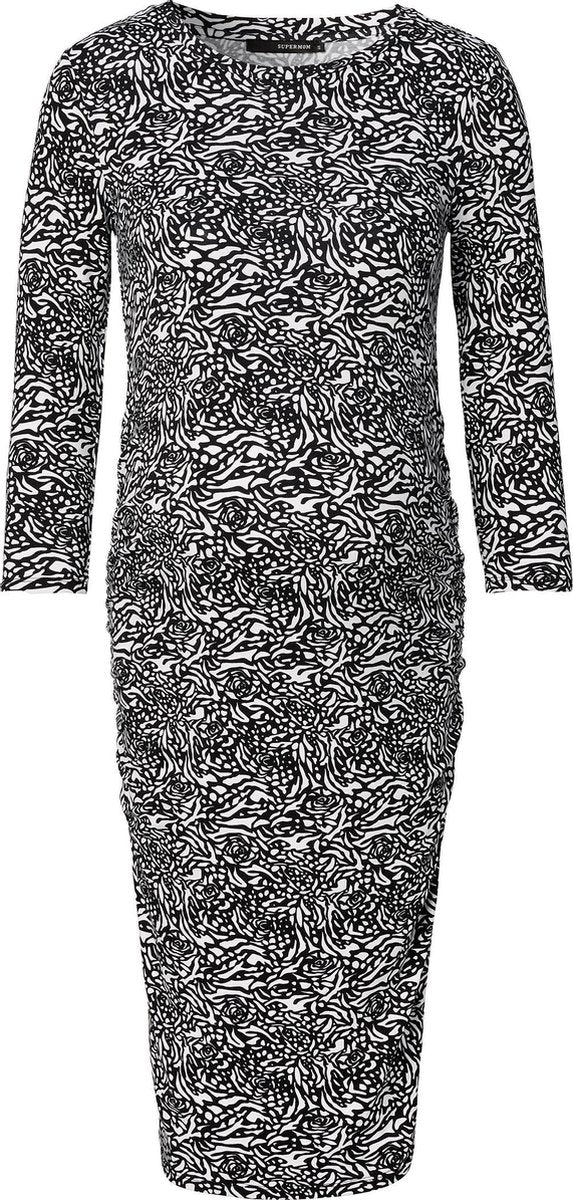 Supermom Jurk Animal Black Zwangerschap Maat XL