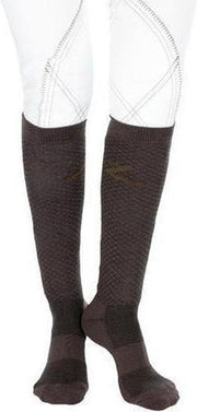 Horze Jacquard Kniekousen Koffiebruin 42-46