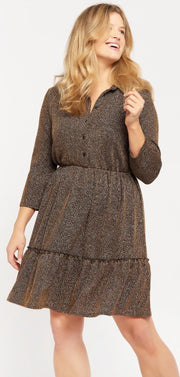 Mini babydoll jurk - Zwart