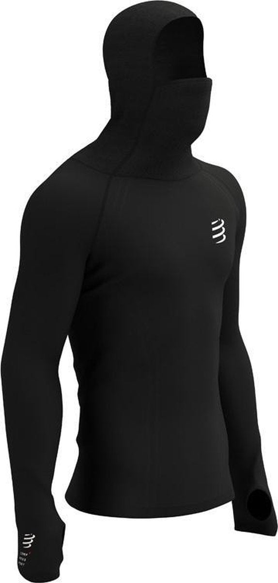 Compressport UltraLight Hoodie Heren - zwart - maat S