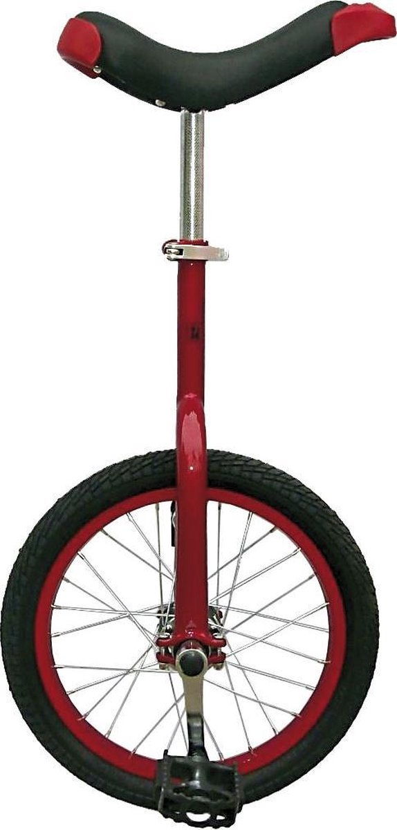 Fun Eenwieler - Eenwieler - Unisex - Rood - 16 Inch