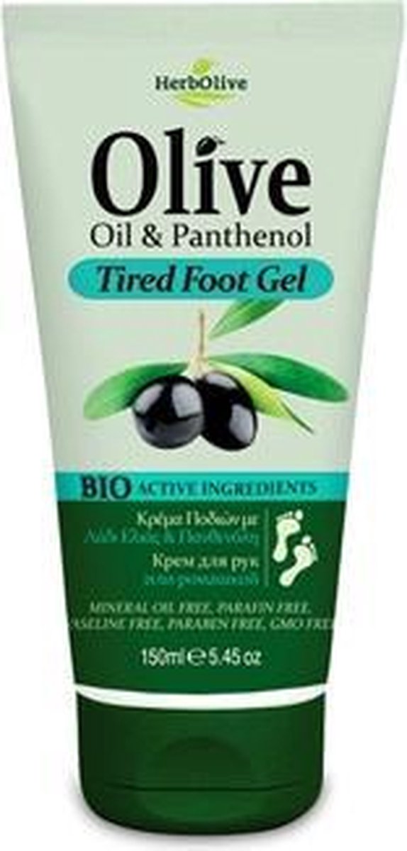 HerbOlive Voetcrème Olijfolie & Panthenol * Vermoeide Voeten* 150ml