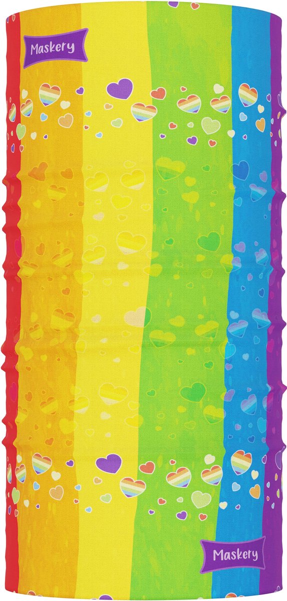 Maskery Nekwarmer REGENBOOGDOUCHE