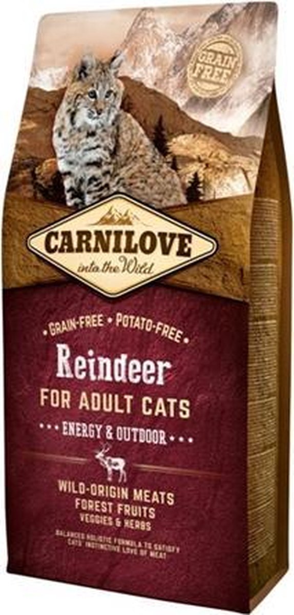 Carnilove reindeer energy / outdoor - 6 kg - 1 stuks