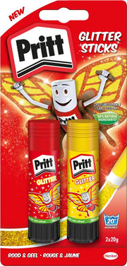 Schrijfwaren | Lijm - Pritt Kids Glitter Stick 2x20g