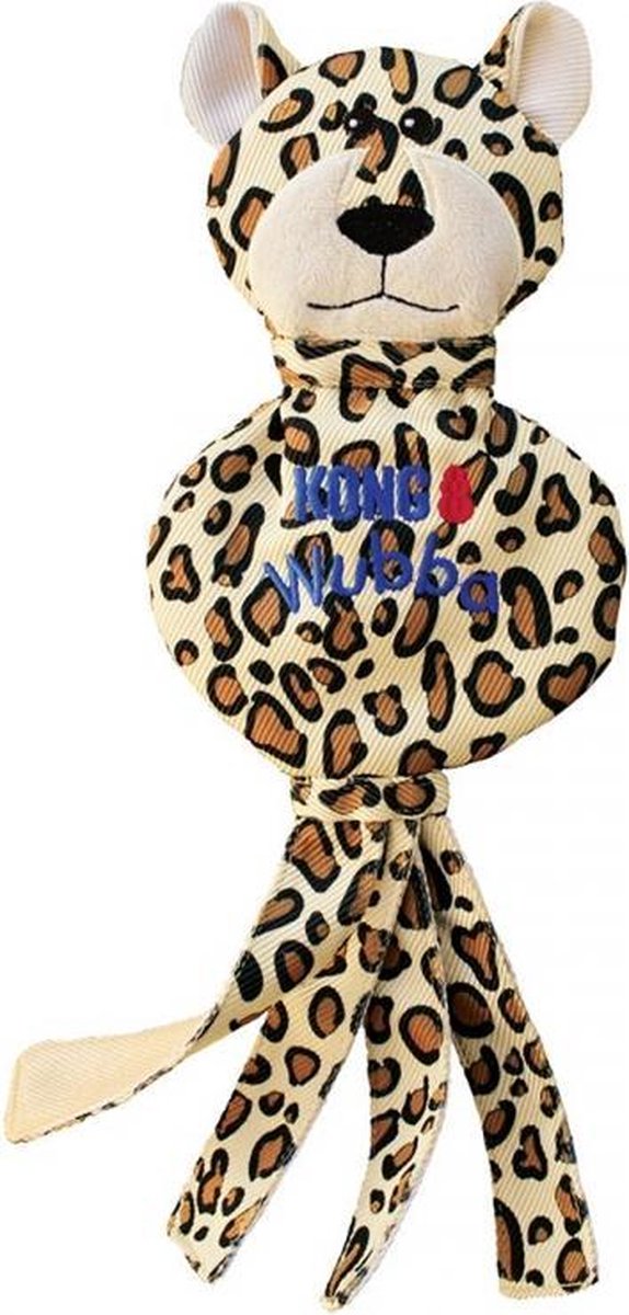 Kong wubba no stuff cheetah Meerkleurig L - 2x15