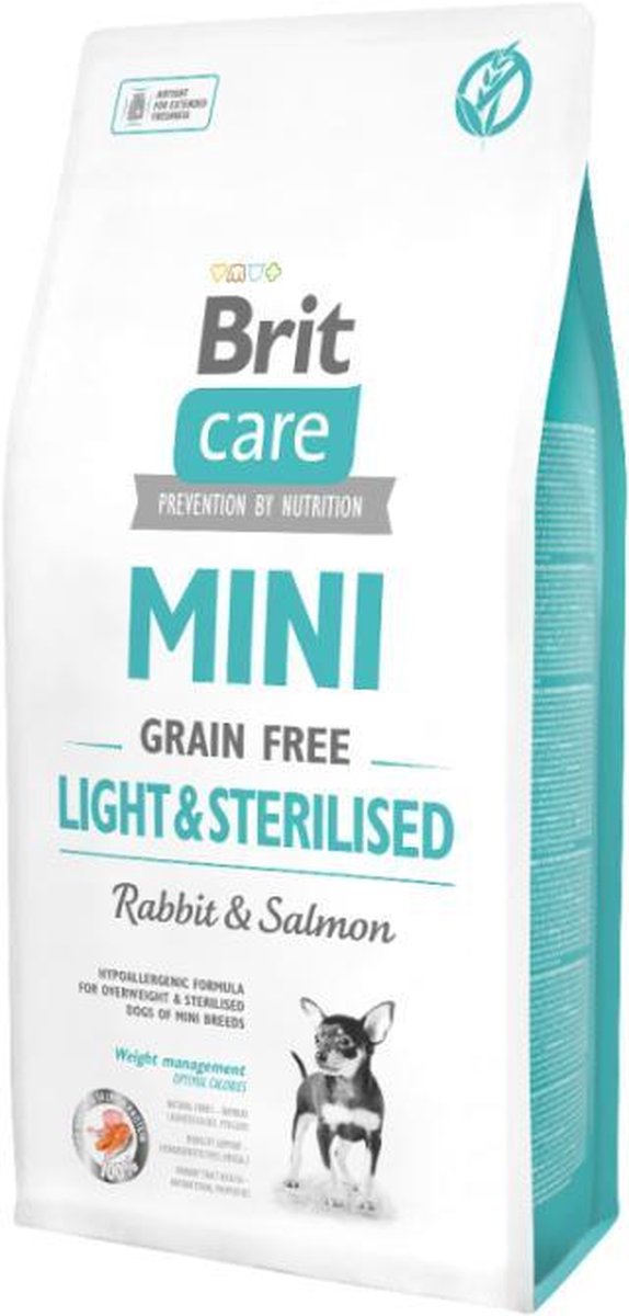 Brit Care Grainfree Mini Light & Sterilised Rabbit & Salmon 7 kg -  - 80009421