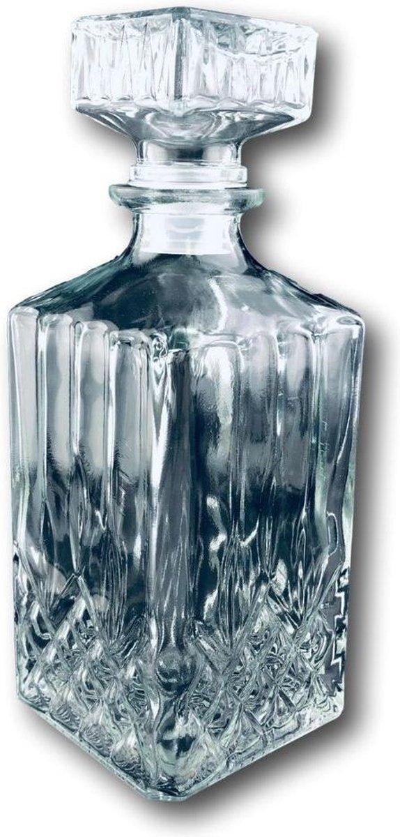 Orange85 - Whiskey karaf - Water karaf - 1000 ml - Glas - Decanter - Kristal - Luchtdicht - Vloeistofdicht