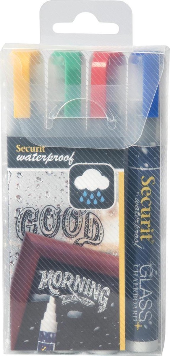 WATERPROOF KRIJTMARK M ASS 4X