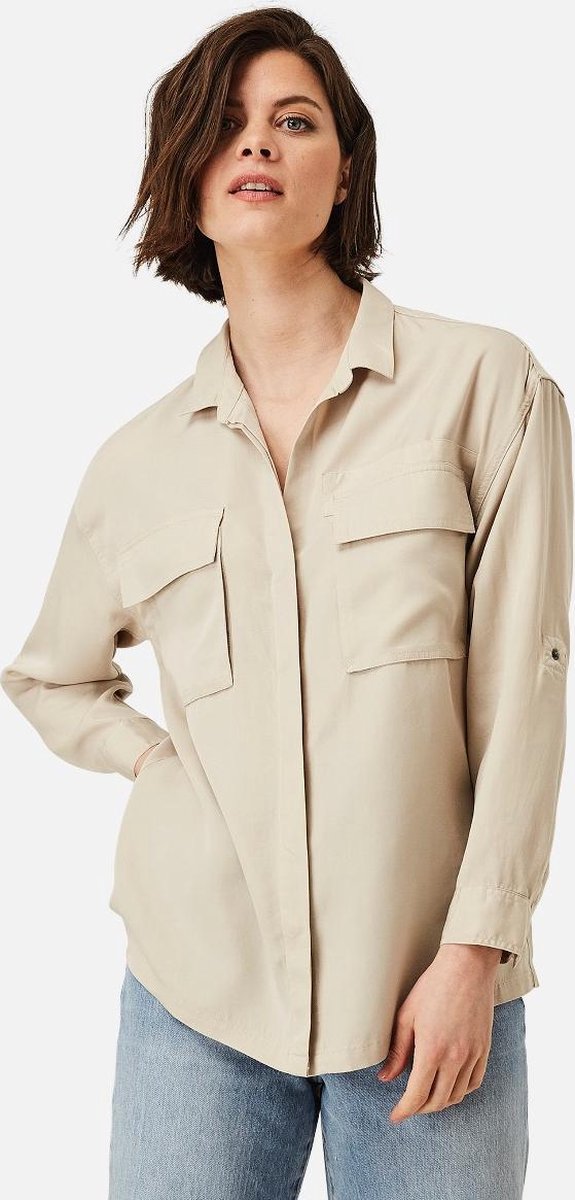 Silvercreek  Keira Blouse  Vrouwen Beige Sand S (36)
