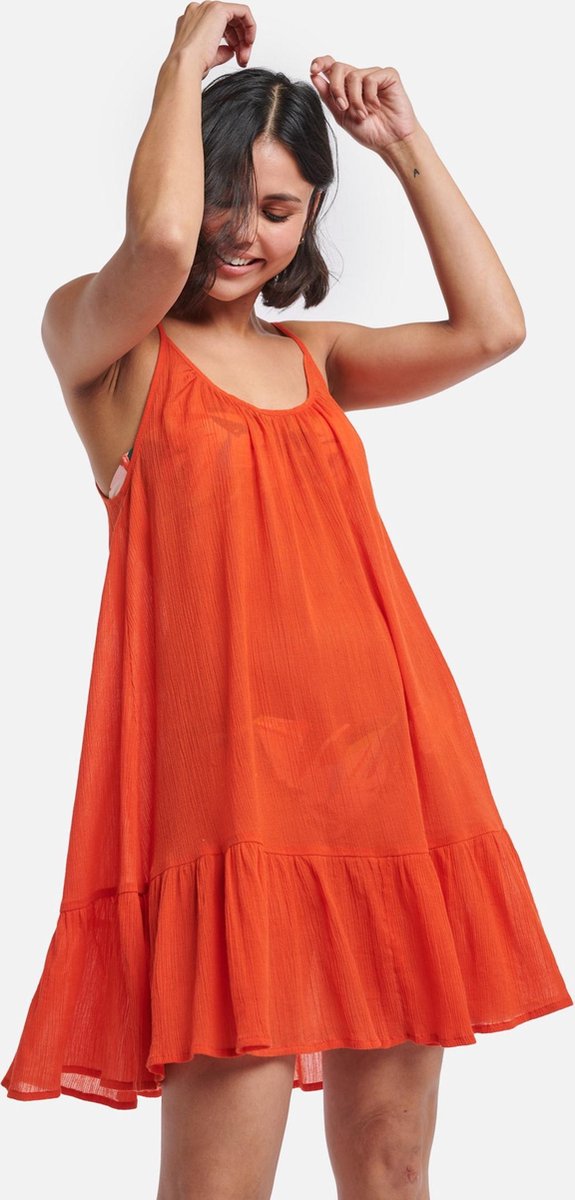 Shiwi Tiered Spaghetti - jurk - rood