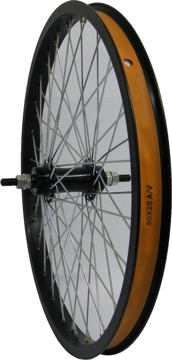 Achterwiel 20 Freestyle 3/8-as 48-gts zwart