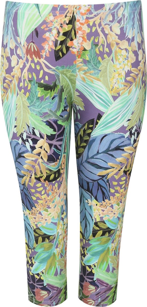 Kuitlange legging met tropische print