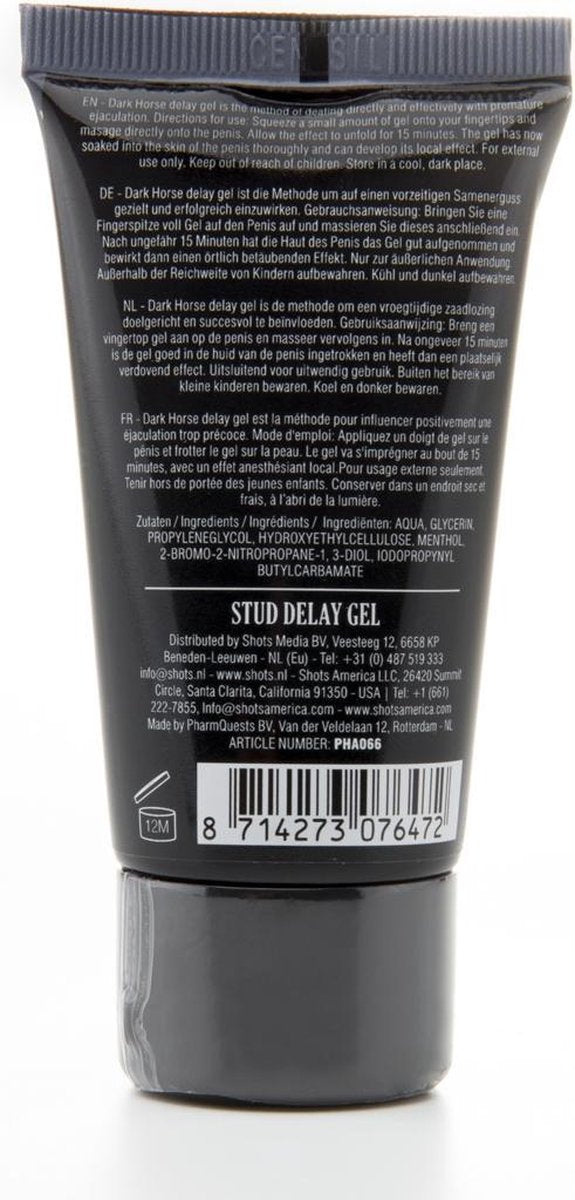 Dark Horse Delay Gel - 50ml - Delay Spray & Gel