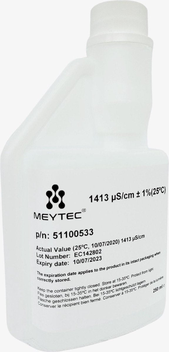 Geleidbaarheidsstandaard EC 1.413 - 1413 µS/cm ijkvloeistof EC Meter Kalibreren