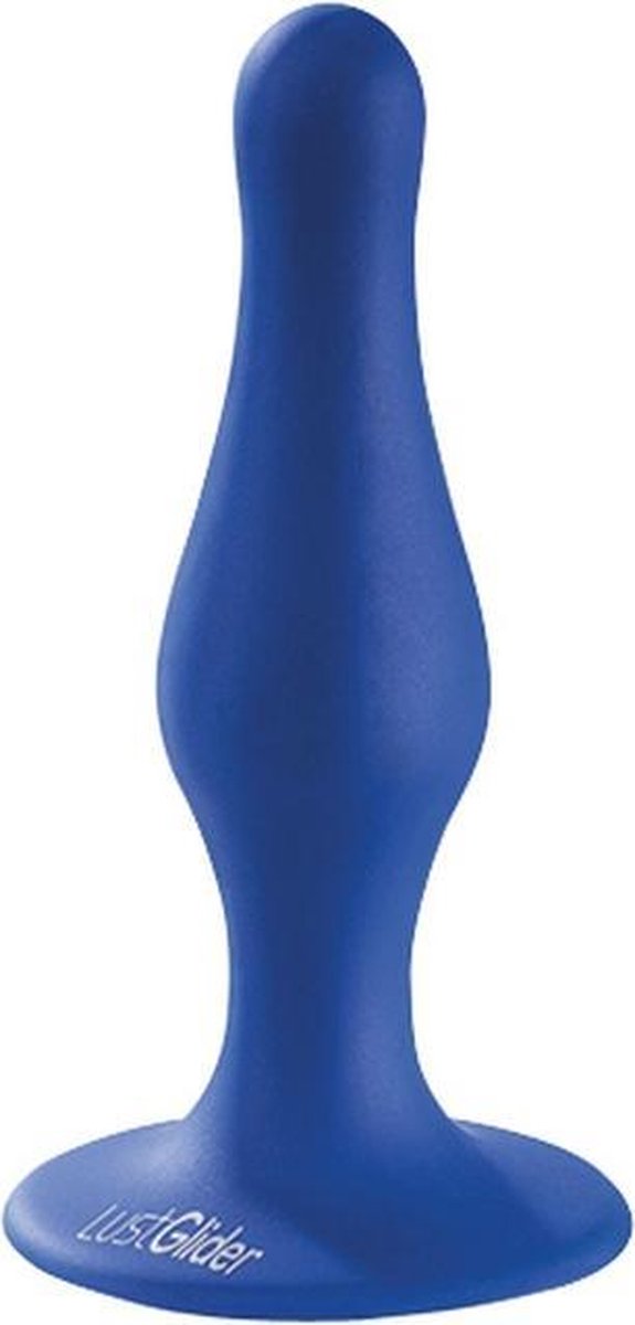 LustGlider Buttplug Silicone Plug M Blauw