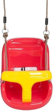 Baby Schommel Kunststof + Touw - Rood
