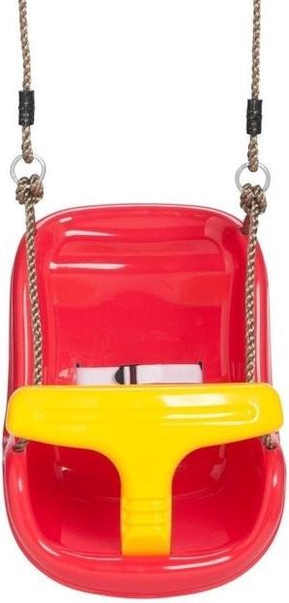 Baby Schommel Kunststof + Touw - Rood