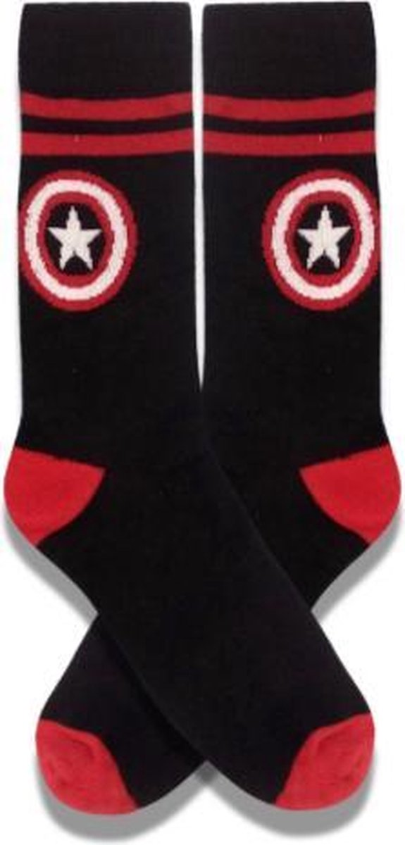 Fun sokken 'Captain America Schild' (91051)