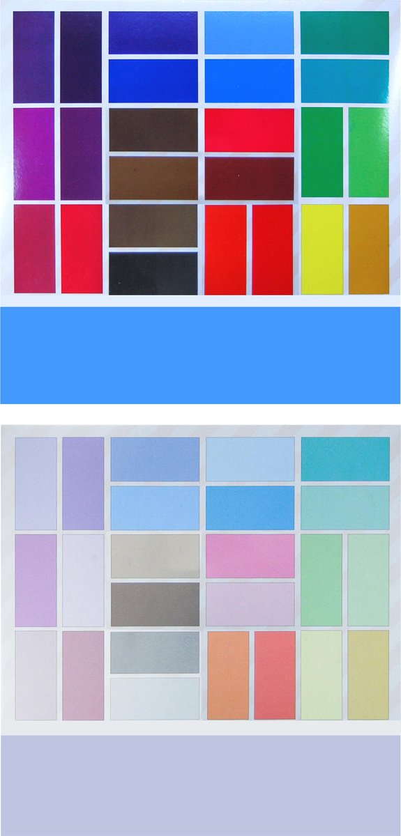 Basis Scrapbook Papier / 2 Papierblokken x 24 vellen / Intensive en Pastel hobbykarton 48 kleuren / 30.5x30.5cm - 250gsm