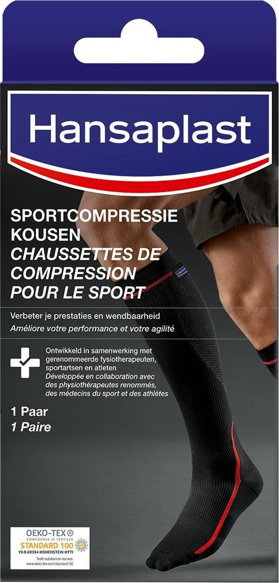 Hansaplast Sportcompressiekousen - One Size - 1 paar