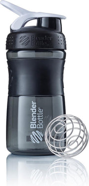BlenderBottle SportMixer Tritan Grip - Eiwitshaker / Bidon - 590ml - Black/White