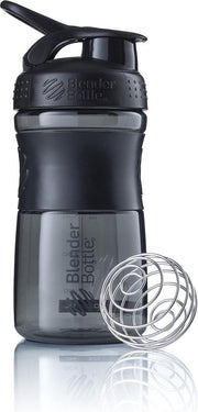 BlenderBottle SportMixer Tritan Grip - Eiwitshaker / Bidon - 590ml - Black/Black