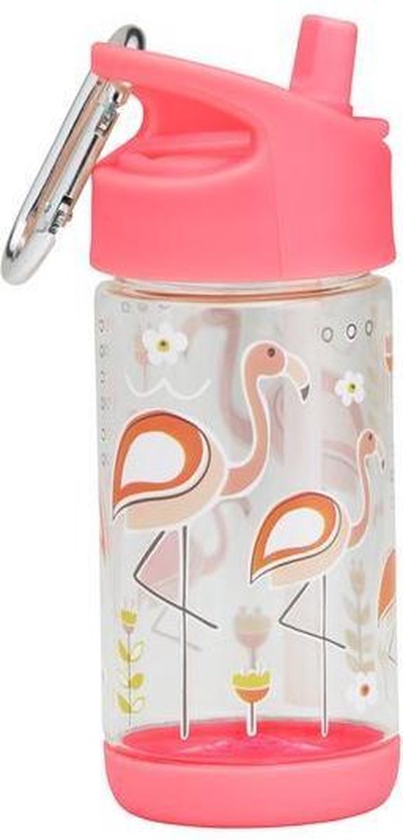 Drinkfles Flip & Sip Flamingo | SugarBooger