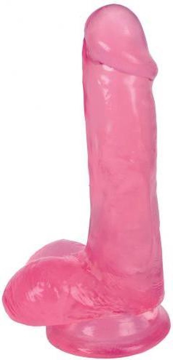 Dildo Met Ballen 15 CM - Cherry Ice