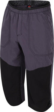 Hannah Driekwart Broek Hug Heren Katoen/polyamide Antraciet/grijs Mt L
