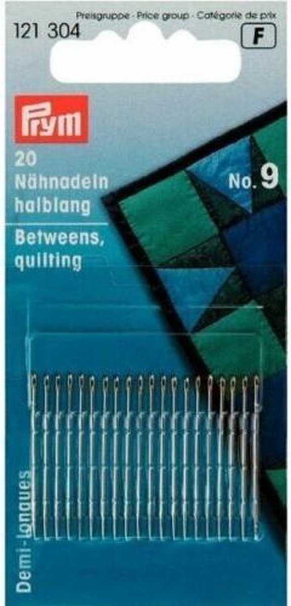 Prym 20 quilt naalden no. 9