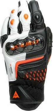 Dainese Carbon 3 Kort Zwart Wit Flame Oranje 3XL