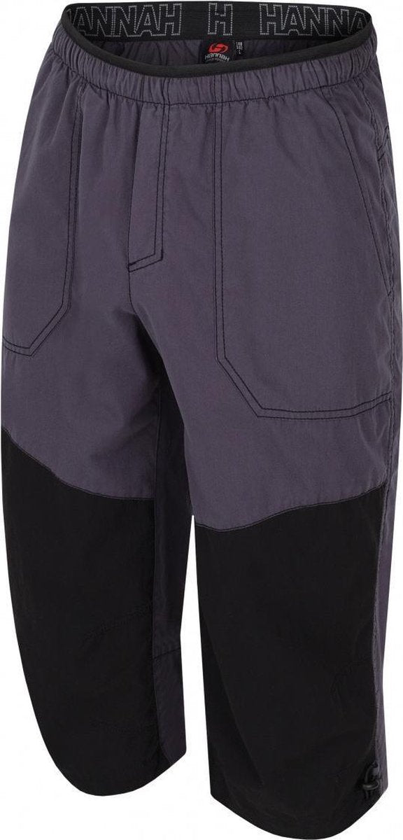 Hannah Driekwart Broek Hug Heren Katoen/polyamide Antraciet/grijs Mt M